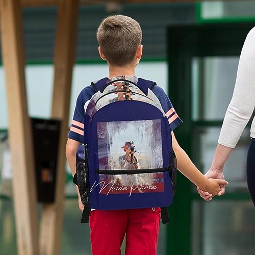 Sac à dos peinture à l'huile ensemble scolaire multicolore idée cadeau - 6