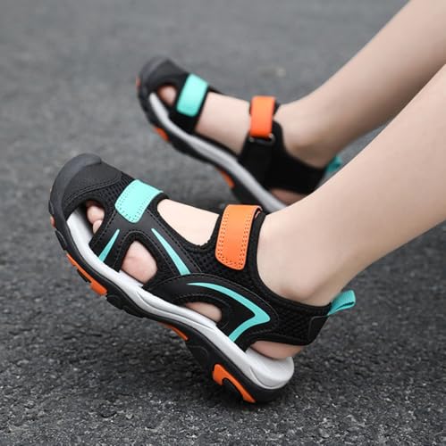Boys Sandals, Non Slip Lightweight Closed Toe Sport Sandals Summer Outdoor Walking Beach Shoes (Little/Big Kids)3