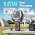 OGERY Portable Camping Fan with Adjustable Height Stand, 30000mAh Battery Powered Fan with Remote, LED Light, Auto Oscillation for Tent, RV, Bedroom, Travel – Floor & Desk Fan