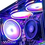 MXZ Gaming PC Desktop Computer, AMD Ryzen 5 5600X, RTX 5060, 16GB DDR4, NVME 1 T SSD, 6RGB Fans, Win 11 Pro Ready, Gamer Desktop Computer(R5 5600X| RTX5060) - Image 2