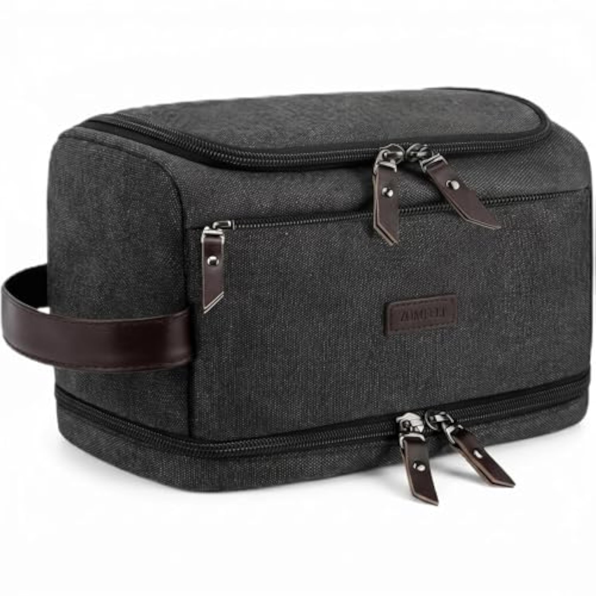Toiletry Bag for Men, Washed Black, M, Travel