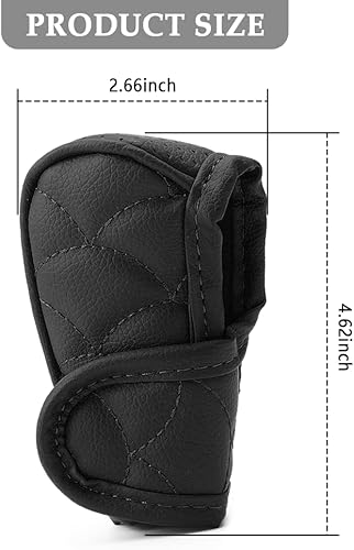 Miniatura 2 de Funda de cuero para palanca de cambios con diseño transpirable, funda de perilla de palanca de cambios de moda para decoración de automóvil,