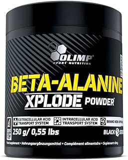 Olimp Sport Nutrition Beta-Alanine - 250g - Booster pre Workout - Enthält Beta Alanin, Vitamin B6, L-Histidin & Natrium - Orange