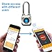 eGeeTouch Outdoor Smart Padlock 4th Gen, Weatherproof, Rugged Design for Commercial use, Bluetooth c/w NFC Fob (Long Shackle) 1. 1 Pack