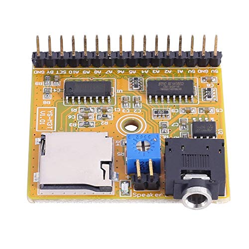 Mdulo de amplificador de potencia, mdulo de reproductor de voz, mdulo de sonido DC 5V MP3 reproductor de voz DIY Kit para controlador MCU