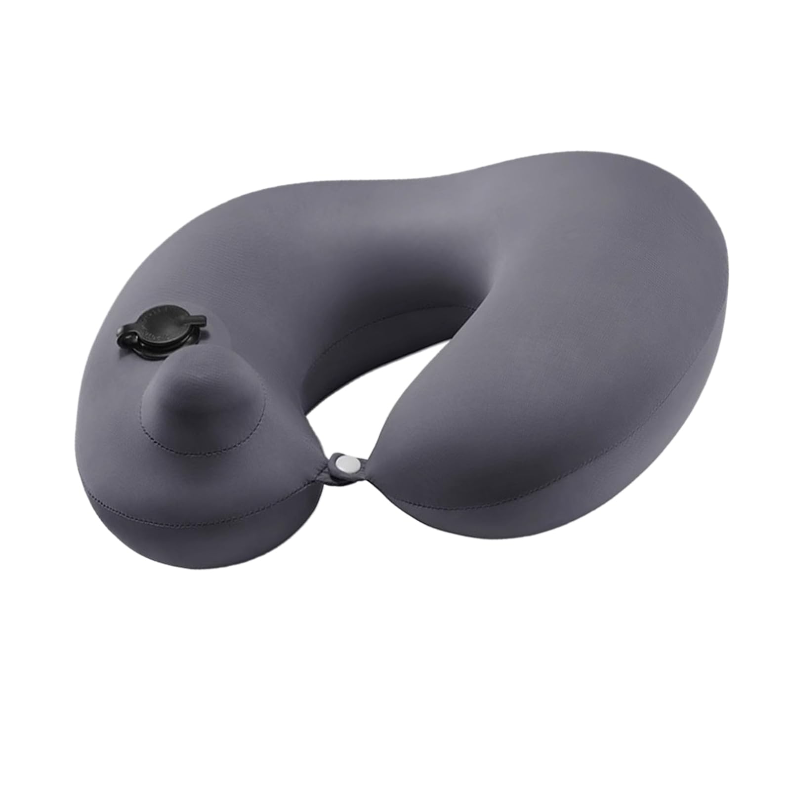 BROLEO Airplane Pillow, Soft Comfortable Neck Pillow Press Inflatable for Car (Grey)