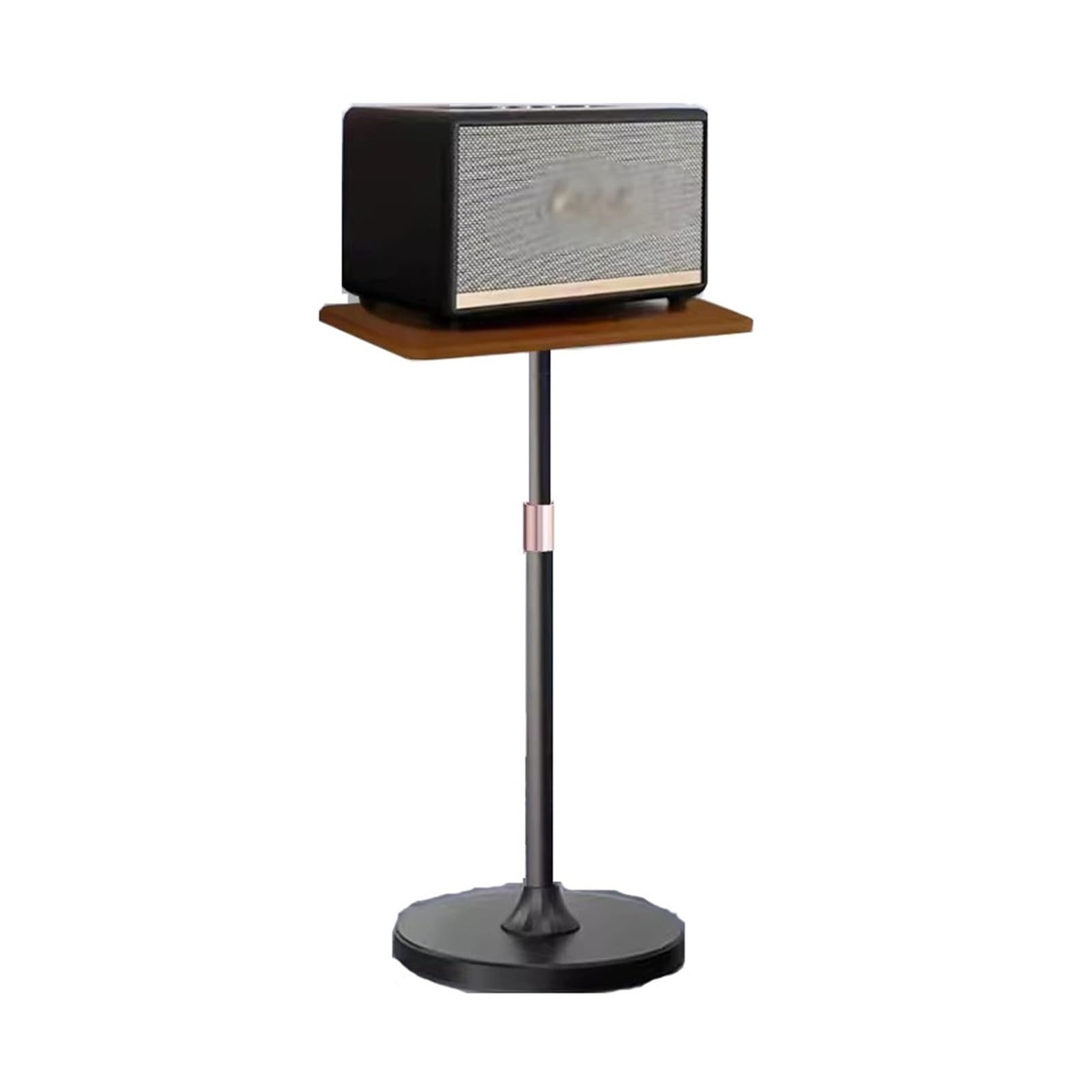 Soporte de Altavoz Soporte de Altavoz Audio pie Piso Madera Maciza Soporte Gabinete CD Envolvente(Negro)