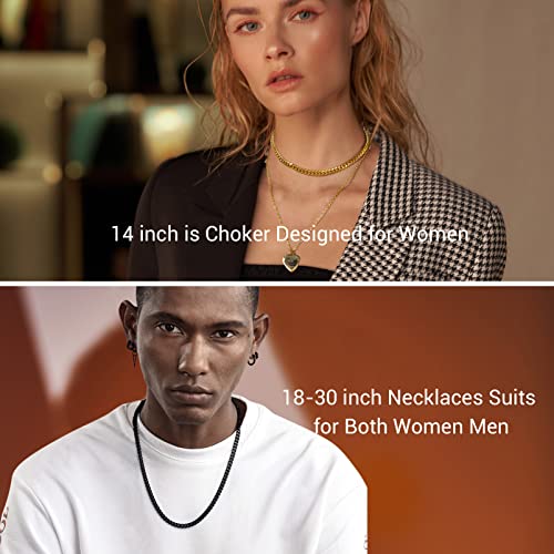 Prosteel Real Gold Chains For Boys Nickel Free 24 Inch 6Mm 18K Gold Filled Necklace For Men Hip Hop Chains For Men #TOP1