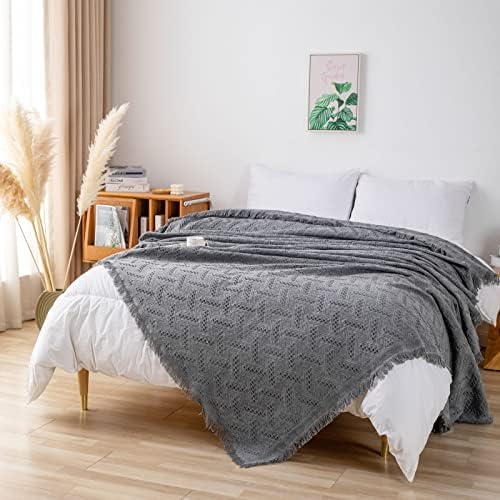 LHGOGO Sofa Throws Large 3 Seater Throws for Sofas Large Throws for Settees, 180*300cm Extra Large Reversible Woven Blanket Throw - Grey