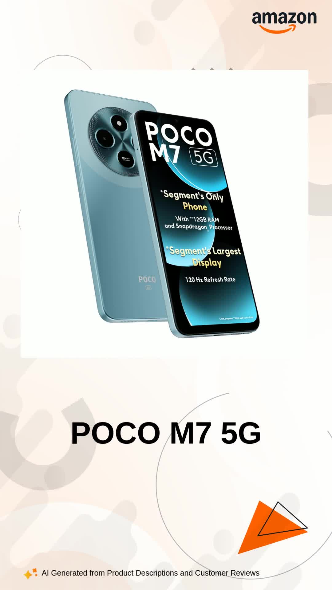 POCO M7 5G, ओशन ब्लू (8GB, 128GB) : Amazon.in