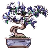 Ulieer 3D Wooden Puzzles Flower for Adults，DIY Crafts for Adults Bonsai Tree Building Set, Artificial Flower Decor, Artificial Plant Model Toy for Desk or Home Decor，Birthday Valentine's Day