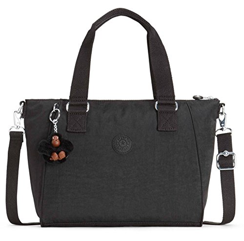 Kipling Amiel, Bolso Bandolera para Mujer, Negro 27x24.5x14.5 cm