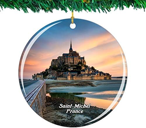Weekino France Mont Saint-Michel Christmas Ornament City Travel S...