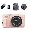 Digital Camera 5K HD Digital with Flipscreen WiFi Transmission Auto Focus Self-Portrait for Students Photography Vlogging Pink 32G