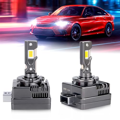 Ampoule D1S LED Canbus anti erreur pour phare de voiture remplacement ballast 70W
