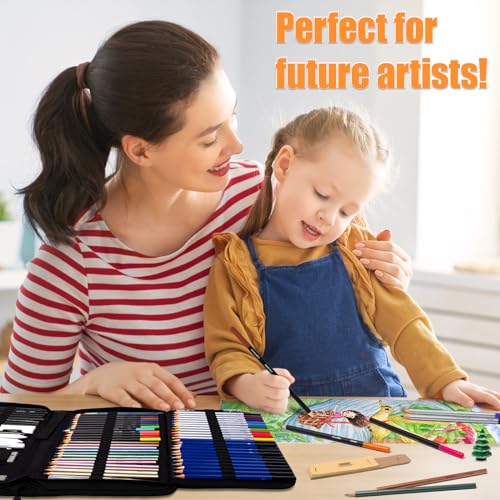 Art-Supplies-Drawing-Pencils-Set-76-Pack-Pro-Sketching-Kit-with-Sketchbook-Watercolor-Pad-Includes-Graphite-Charcoal-Watercolor-Metallic-Pencils-for-Kids-Teens-Adults