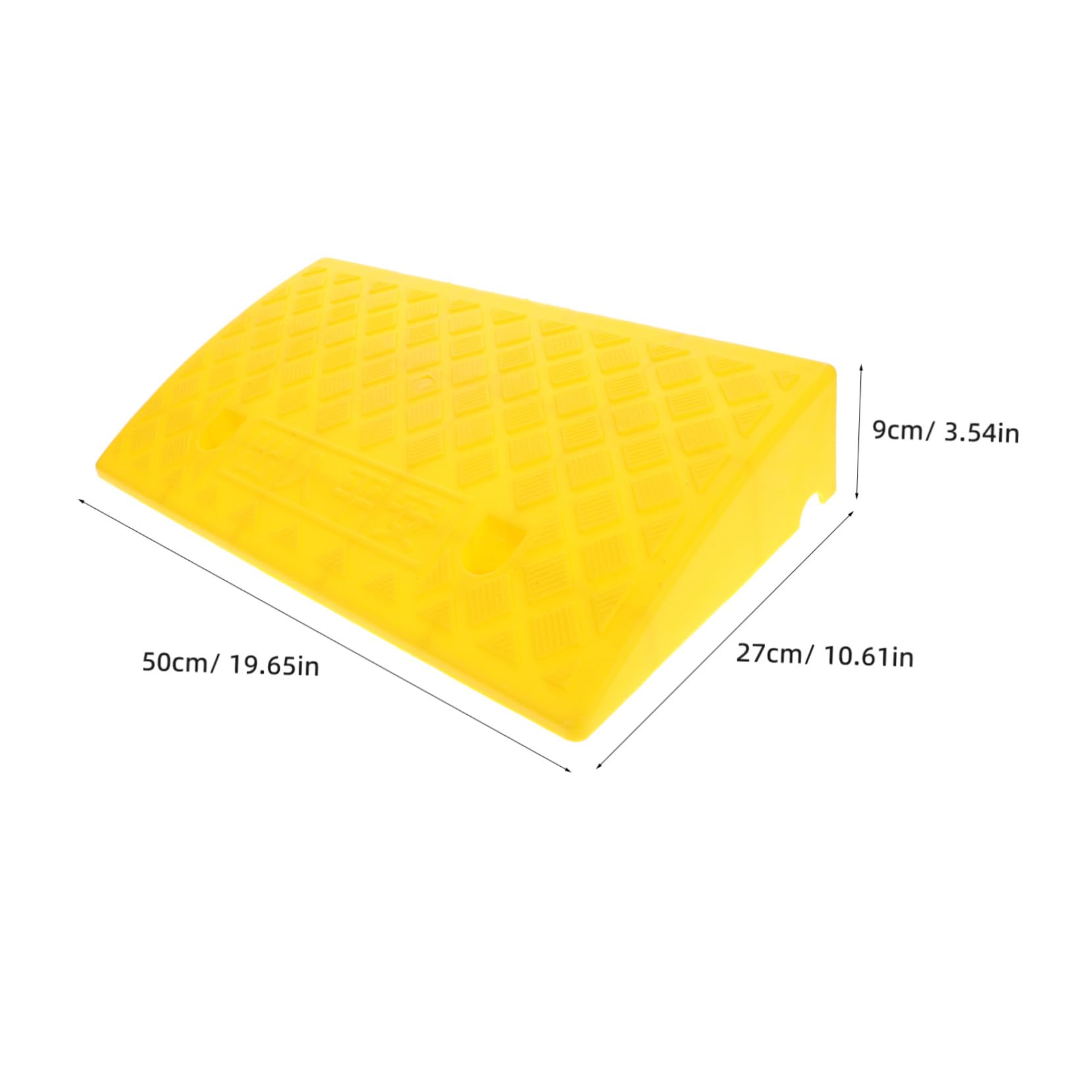 IMIKEYA Cordolo in plastica antiscivolo portatile per auto moto sedia ruote resistente leggero facile trasporto