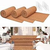 ZeeDix 3 Pack 16 x 80 x 0.28inches Thickened No-Slip Ice and Snow Carpet Mats- Natural Coconut Fiber Carpet for Garden, Front Door, Stairs, Porch Outdoor Safer Walking