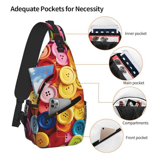 Sling Bag para mujer y hombre mochila de viaje colorida miniatura 5