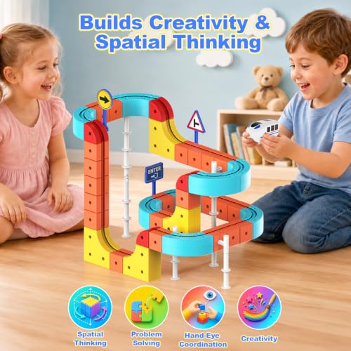 Electric Train Set for Kids, 3D Gravity-Defying Flexible Race Track Toy Set by BOFIDAR - Image 3
