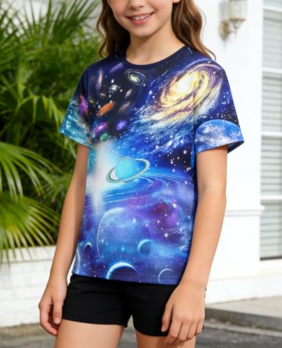 Image of LAIDIPAS Boys Girls 3D Graphic T-Shirt Short Sleeve Tops Tees 6-16 Years