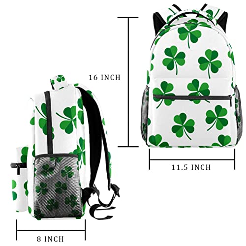 Mochila escolar de tréboles ideal para excursiones al aire libre y días de campus 2