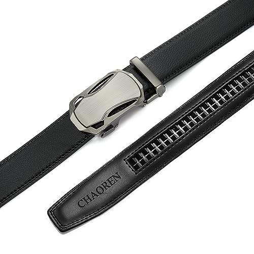 Image of CHAOREN Leather Ratchet Belt Men 2 Pack - Customizable Fit, Effortless Style (35mm)