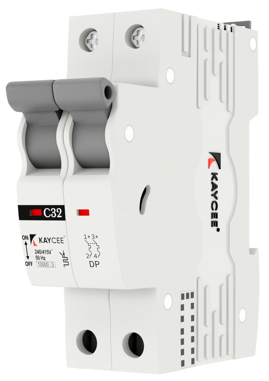 Kaycee Opta Double Pole (DP) MCB 63A, C Curve, 10kA, ISI/BIS & CE Certified AC Circuit Breaker, 2-Year Warranty-picture-23