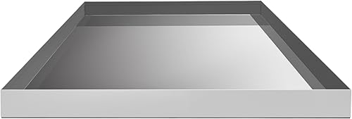 Bandeja de drenaje de lavadora de alta resistencia de 32" x 30" 2.5", bandeja de goteo de acero galvanizado