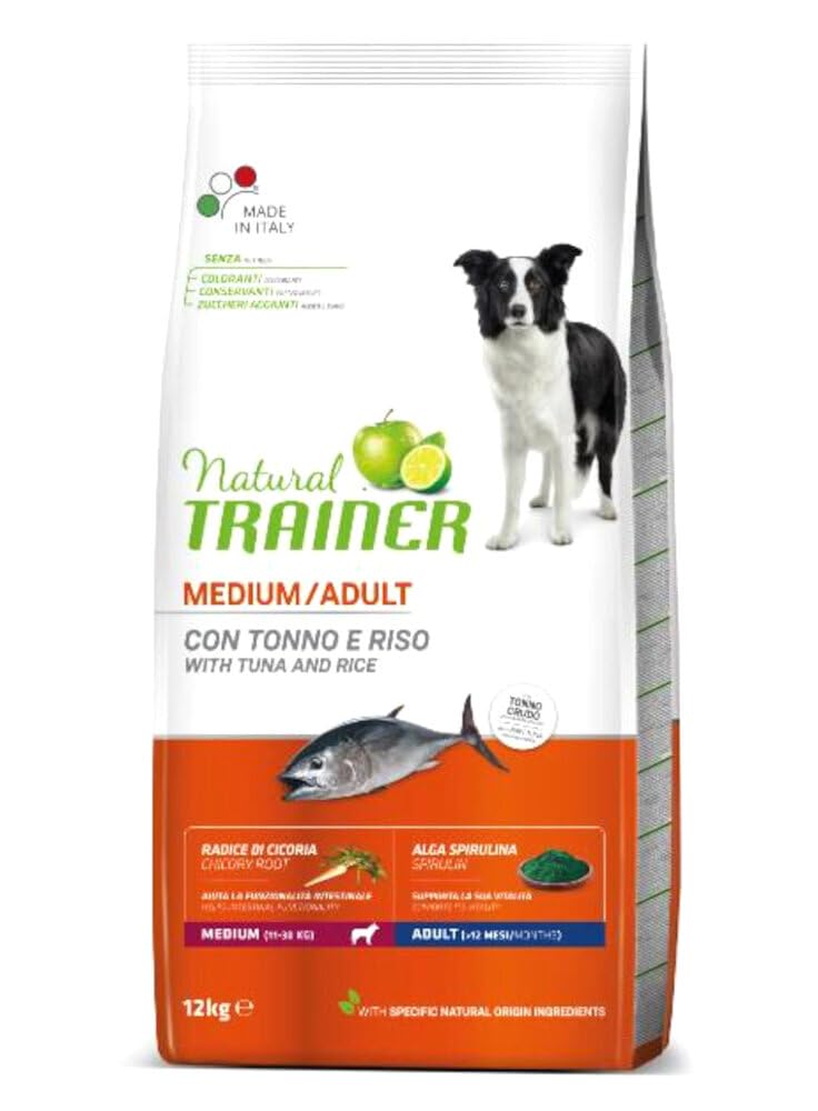 Trainer Natural Cibo Per Cani Medium Adult | Con Tonno E Alga Spirulina | 12 Mesi+, 3 Kg - Foto 11