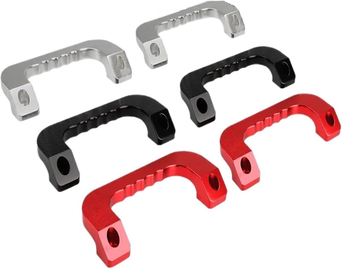 Aluminum Interior Pull Car Grab Roof Handle Fit for Toyota Hiace 05-18(Silver)