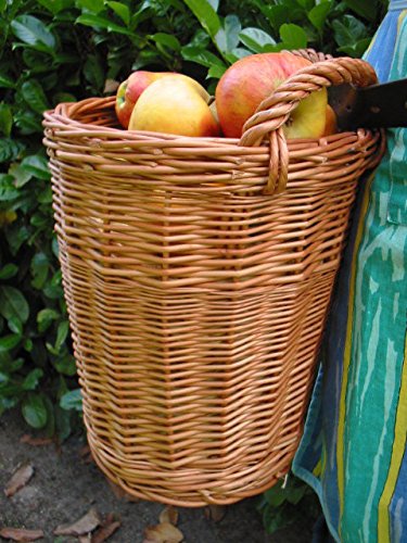 Weidenkorb Mit Deckel & Schultergurten – Handgeflochten, Naturfarben, Ideal Für Ernte & Aufbewahrung