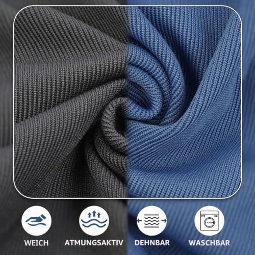 2per Pack Sonnenschutz Shirt Hund, trocknend, Grau, Blau, 3XL