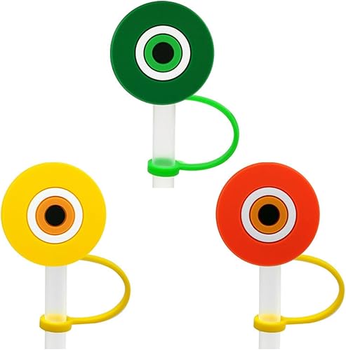 Miniatura 7 de 10 fundas de pajita, divertido adorno de paja Stanley para puntas de popote de 0.3 pulgadas (0.276-0.315 in), cubiertas de punta de popote para