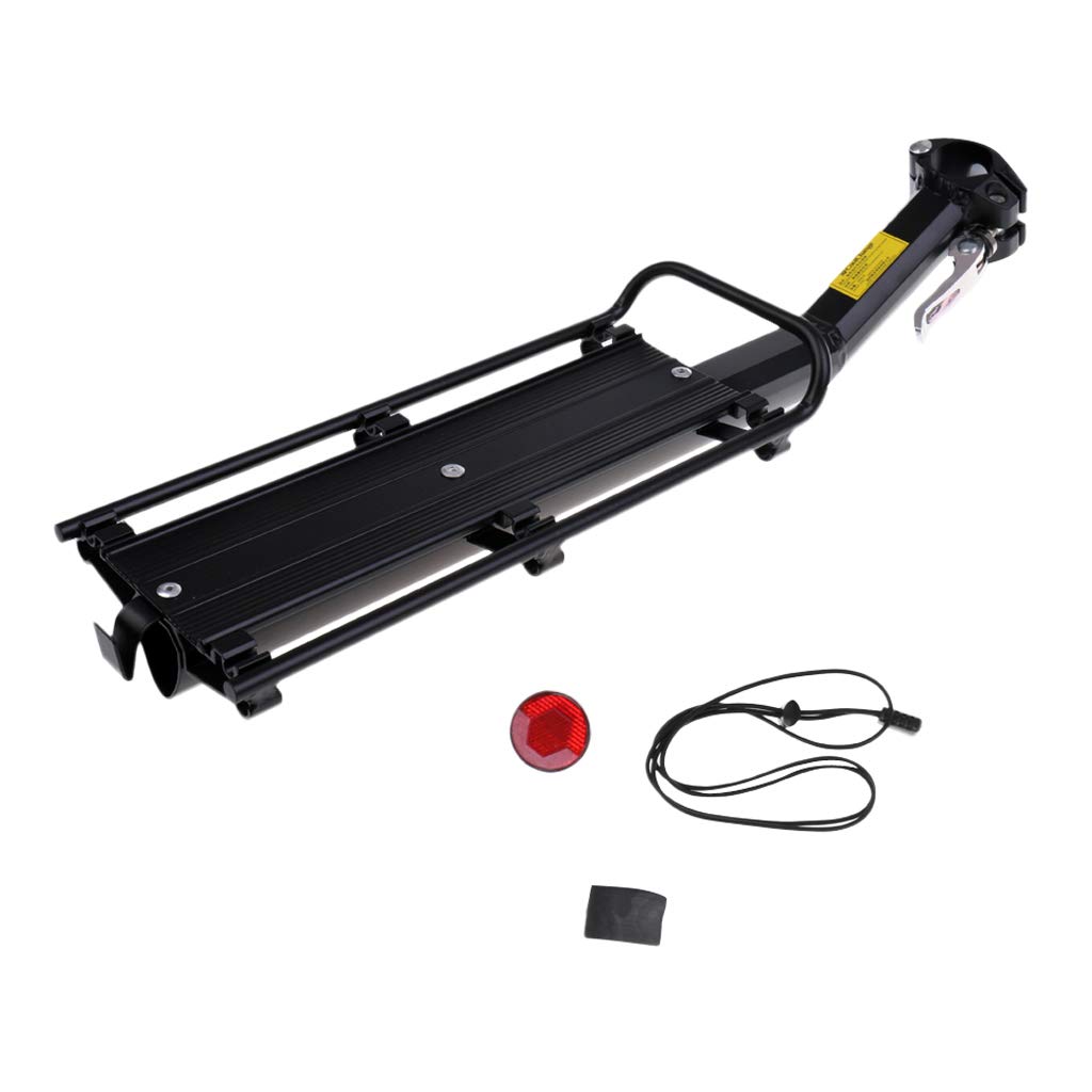 Sharplace Fahrrad Gepäckträger Sattelstütz für Fahrrad, MTB Aluminium Hinten Gepäckträger 30 Kg