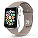 Newdora Apple Watch Band Series 1 Series 2, Soft Silicone Replacement Sports Band for 38mm Apple Watch 2015 & 2016 All Models, WALNUT