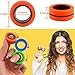 Dermasy Magnetic Rings Fidget Toy 3 PCS Set Novelty Fidget Toys for Stress and Anxiety Relief Great Gift for Teens Kids Adults with OCD ADHD Autistc (3Pcs Multicolor (New))