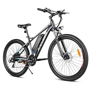 ANCHEER Electric Bikes for Adults, 27.5” Electric Mountain Bike/Bicycle with 36V/48V 10Ah Li-Ion Battery and 21 Speed…
