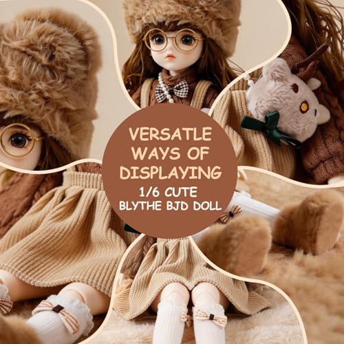 Image of 1 /6 Bjd Doll Ball Jointed Doll Blythe Doll Smart Doll with Clothes Anime Doll Bjd Dolls Myou Doll Kawaii Dolls (Zongcha)