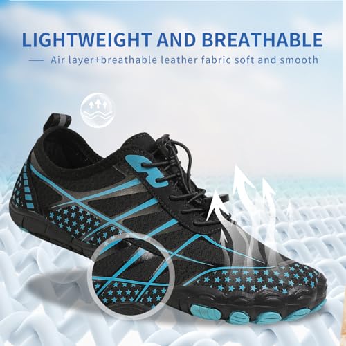 Image of Hike Barefoot Shoes for Womens Men Footwear,Pro Healthy&Non-Slip Water Shoe for Women Men, Wide Toe Running Shoes Boots Sneakers Unisex Designed for Walking,Running&Swimming Yoga, and Water Sports