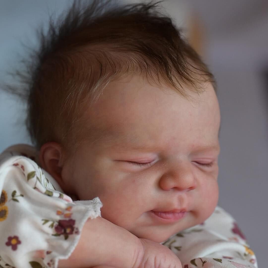MAIHAO Bambole Reborn Femmine 19 pollici Bambole Reborn Lavabili a Mano corpo in Vinile Morbido Originali Sembra un vero Bambino Ragazza con gli occhi chiusi