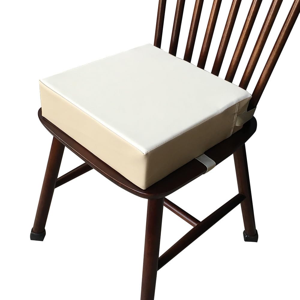 Chickwin Coussin Rehausseur Bébé/Enfant - 32x32x8 Cm, éponge Haute Densité - Sangle De Fixation, Portable Pour Chaise Haute Maison/restaurant