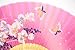 OMyTea® Hand Held Silk Folding Fans with Bamboo Frame - with a Fabric Sleeve for Protection for Gifts - 100% Handmade Oriental Chinese/Japanese Vintage Retro Style - for Women Ladys Girls (WZS-24)