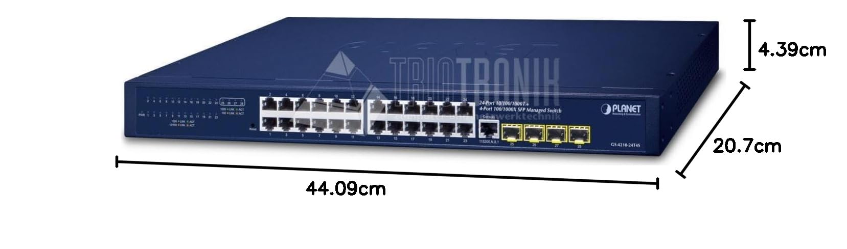 Planet IPv4/IPv6, 24-Port 10/100/1000T + 4 Ports, W125855886 (10/100/1000T + 4-Port 100/1000X SFP L2/L4 SNMP Manageable Gigabit Ethernet Switch IPv4/IPv6, 24-Port)