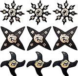 Ninja Rubber Throwing Stars Practice Foam Shuriken - Set of 9