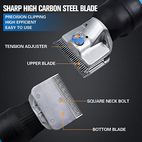 Wild Edge Horse Clipper, Heavy-Duty Light-Weight Professional Equine Horse Clipper And Grooming Kit For Donkey, Pony, Cattle #TOP3