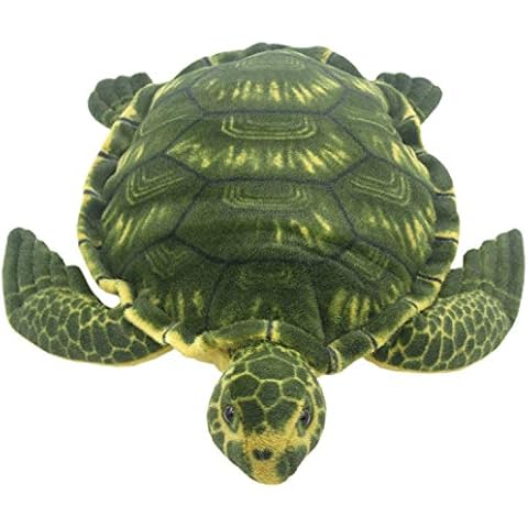 TAGLN Lifelike Giant Plush Toys Tortoise Pillow Large Realistic Stuffed Animals Green Sea Turtle 28 Inch Cover