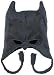 DC Comics Men's Batman Mask Peruvian with Ears, Charcoal, One Size