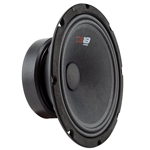 DS18 PRO-GM8SE Loudspeaker – 8″, Midrange, Sealed Back, 480W Max, 140W RMS, 8 Ohms – Premium Quality Audio Door Speakers for Car or Truck Stereo Sound System (1 Speaker)