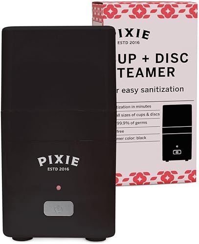 Pixie - Máquina esterilizadora de vasos menstruales limpiadora de vaporizador lava tu taza menstrual mata el 999 de los gérmenes con vapor